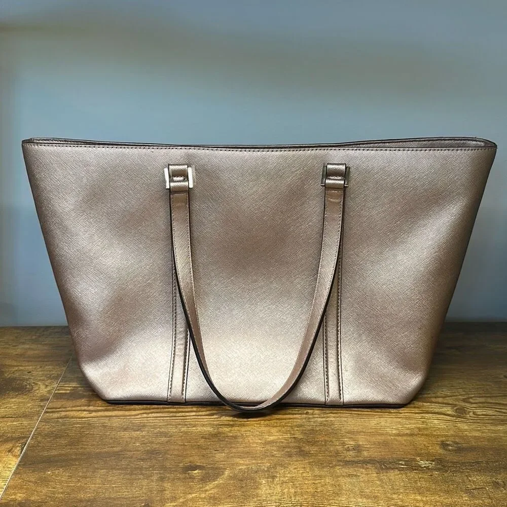 Kate Spade Handbag Large Pink Bag Purse‎ Shoulder Pocketbook Rose Gold FLAWS